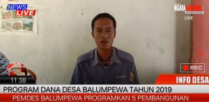 Program Dana Desa Balumpewa Tahun 2019